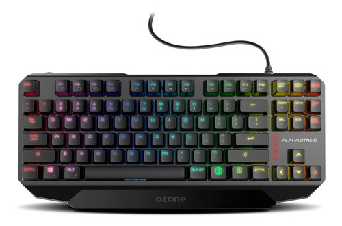 Teclado Gamer Ozone Mecanico Tkl Rgb Alpha Strike