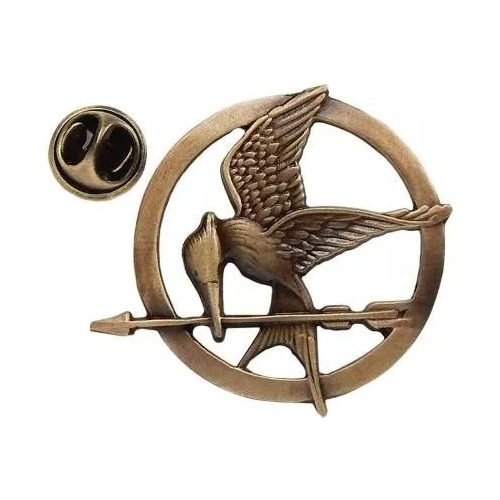 Juegos Del Hambre Pin Broche Sinsajo Flecha Hunger Games Oro
