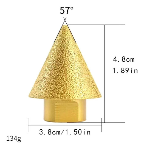 G Broca De Biselado De Diamante Para Agrandar, Pulido 38mm