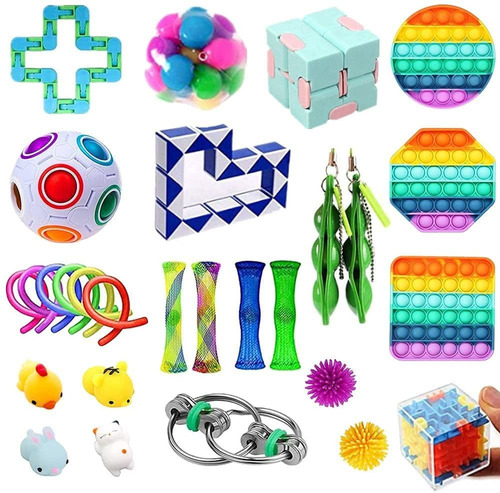 28 Paquete Sensory Fidget Toys Set Alivie El Estrés Y ...