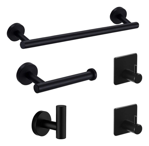 5pcs Kit De Soporte De Toalla Montado En La Pared Para B [u]