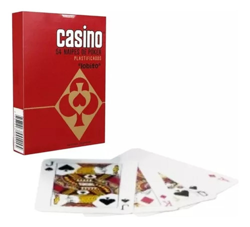 Naipes Poker Casino X 54 Cartas Plastificadas Oferta Promo