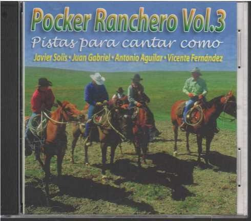 Cd - Pocker Ranchero Vol. 3 / Pista Para Cantar Como