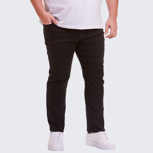 Calça Jeans Sarja Plus Size Masculina Com Lycra 50 52 54 56