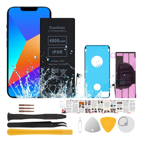 Reuweu Reemplazo Para iPhone XR Batera De 6.1 Pulgadas, Todo