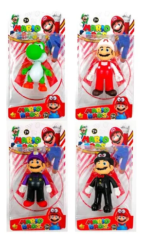 Figuras Mario Bros 4 Personajes Peach Bowser Yoshi Donkey