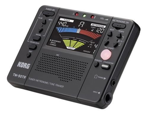 Imagen 2 de 9 de Korg Tm50 Tr Afinador Metronomo Entrenador Tono Tempo Cuotas