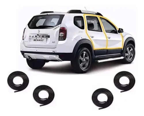 Combo 4 Burletes Puerta Renault Duster Delanteros Y Traseros