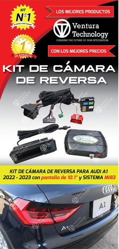Cámara De Reversa Para Audi A1 Con Pantalla 10.1 2022-2023