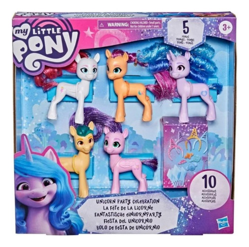 My Little Pony Set De 5 Figuras Fiesta Del Unicornio Hasbro