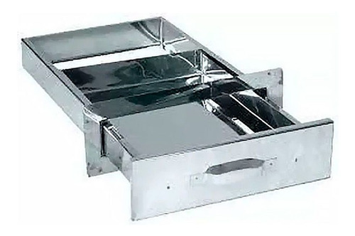 Gaveta Cinzeiro Aço Inox Churrasqueira Alvenaria 47x31x4,5cm