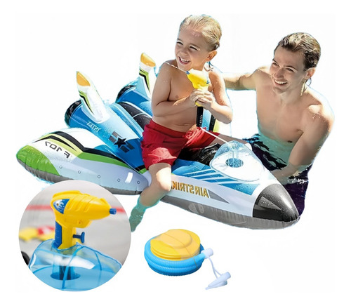 Flotadores De Piscina Para Niños Con Pistola De Agua
