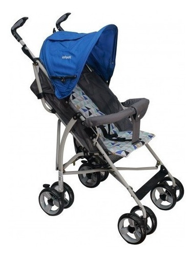 Infanti - H108 Coche Baston Spin Triangulos Azul