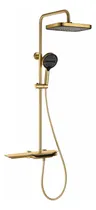 Comprar Columna De Ducha Dorada Teclas Iluminación Y Pantalla Led