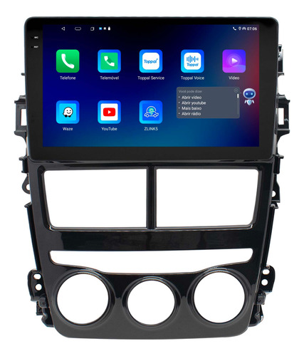 Multimidia Toyota Yaris Octacore Android 14 4gb 9p Voz 4g