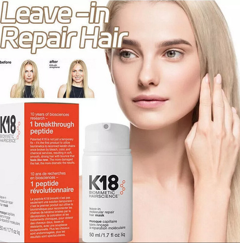 Mascarilla Capilar Reparadora Original Sin Enjuague K18, 50