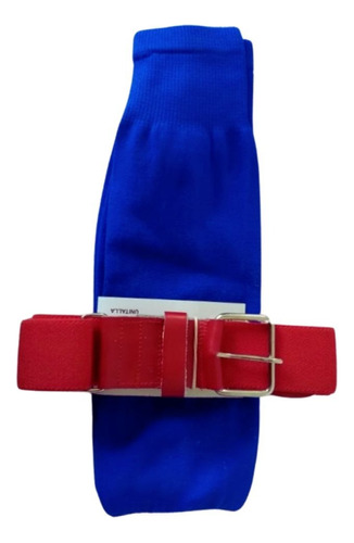 Cinturón Béisbol Azul Rey Medias Rojas Calcetas Softbol