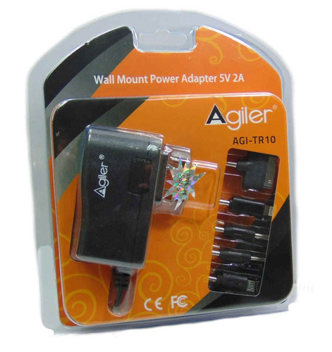 Cargador Agiler 5 Puntas iPhone Nokia Samsung Tablet 5v 2a