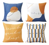 Comprar Set X4 Fundas De Almohadones En Lino Decorativos 45x45 Cms