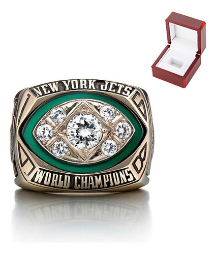 Nfl - Anillos De Campeonato De Los New York Jets 1968 A