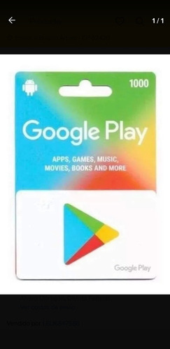 Imagen 1 de 1 de Tarjeta Google Play