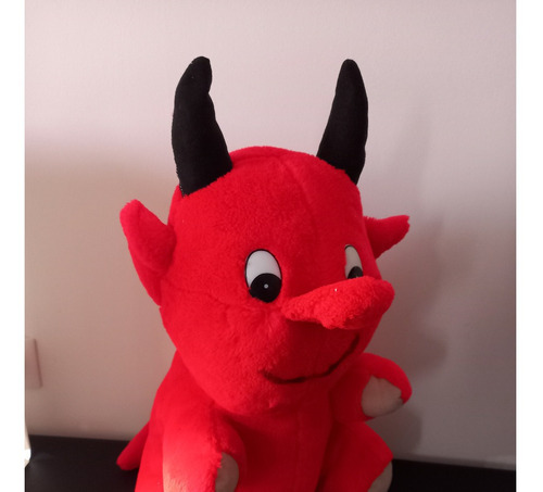 Demonio Diablo Bebé Peluche Usado 40cm