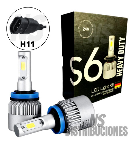 Juego Cree Led  S6 24v H11 H7 H4 H1   Camiones Micros 