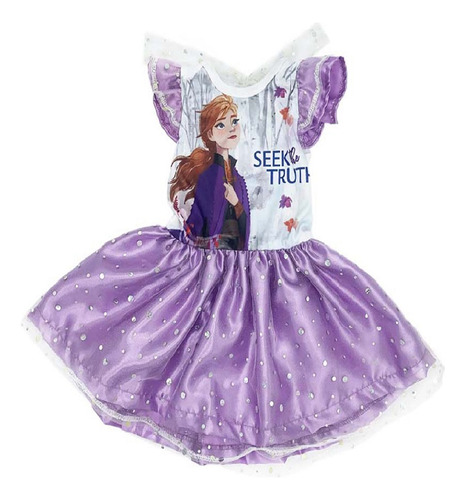 Vestido Algodon  Disney Ana Frozen
