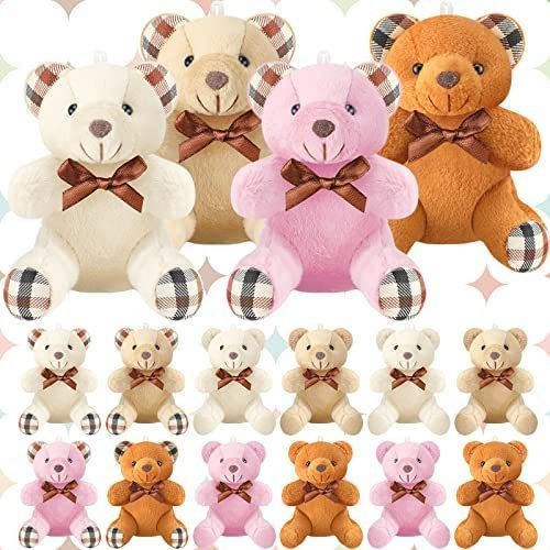 16 Pcs Mini Bear Animal 4 Inch Bear Bulk Pequeño Oso P5s7d