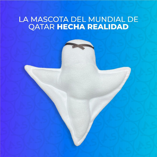 Imagen 3 de 10 de Peluche La'eeb Mascota Mundial Qatar 2022 Futbol Niños