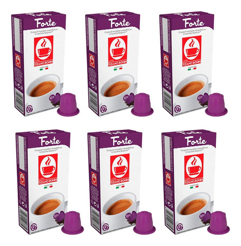  Combo 60 Capsulas Forte Nespresso Compatible Cafe Bonini