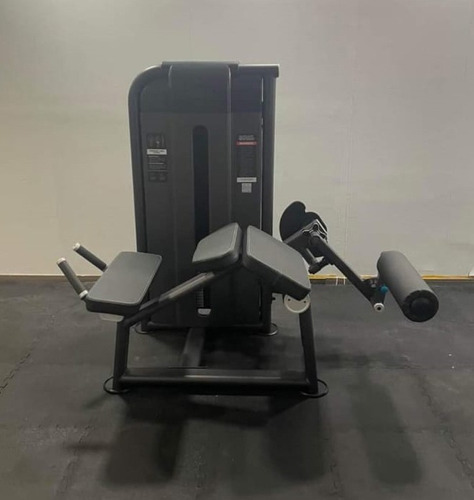 Aparato Curl Acostado Peso Integrado Gimnasio Gym Estructura Negro Tapizado Negro
