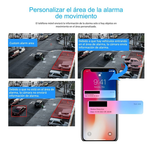 Imagen 4 de 6 de Sistema De Cámara Ip De Seguridad Wifi 2tb 8 Cámaras Audio