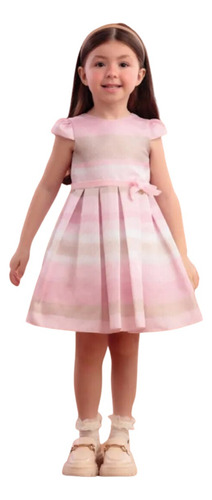 Vestido De Festa Infantil Rosa Delicate Petit Cherie 22012