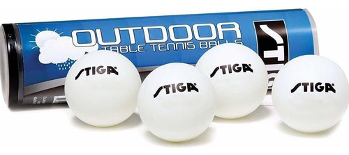 4 Pelotas De Ping Pong Stiga Para Exterior