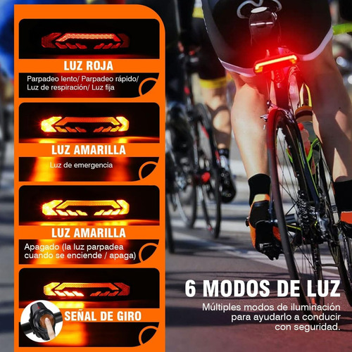 Practica Luz Para Bicicleta Antirrobo Inteligente Durable