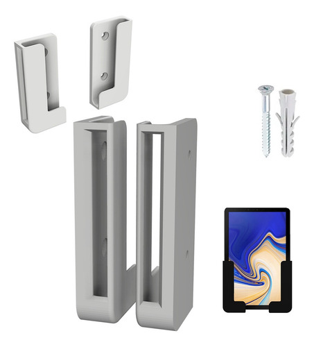 Soporte de pared universal blanco o soporte para tableta