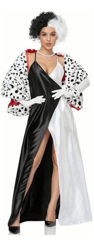 Disfraz Cosplay De Cruella De Vil De Halloween Para Mujer