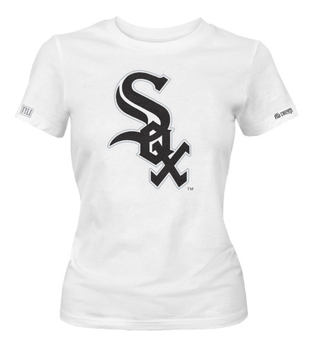 Camiseta Chicago White Sox Logo Beisbol Dama Mujer Idk