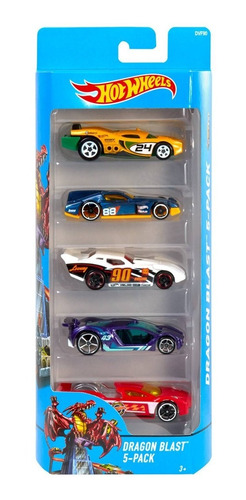 Hot Wheels Die Cast, Paquete De 5 Autos