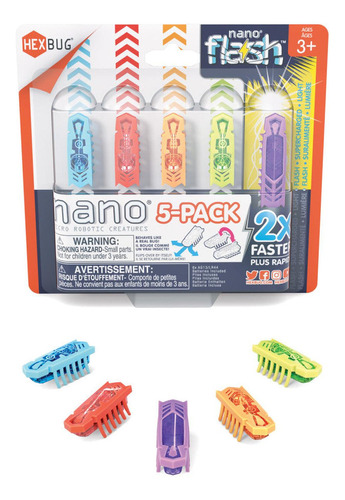 Hexbug: Microcriaturas Robóticas Nano Flash 5 Pack