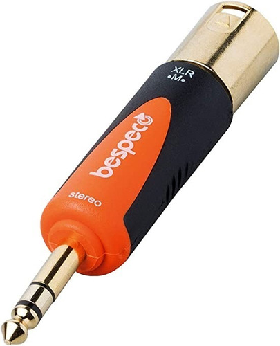 Adaptador Ficha Xlr Macho A Plug Stereo Bespeco Slad515