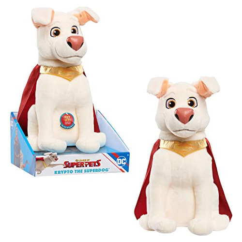 Dc Super-pets Krypto The Superdog Plush, 10,5 Pulgadas Talki