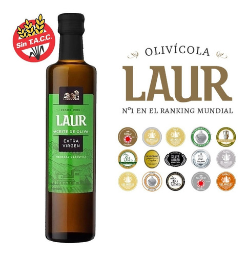 Aceite De Oliva Extra Virgen ( Sin Tacc ) X 1 Litro | Laur |