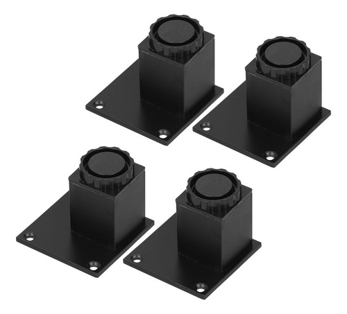 . 4 Unids/set Patas De Muebles De Altura Ajustable Aleación