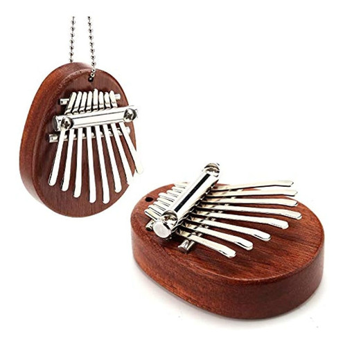 Aiex 8 Teclas Mini Kalimba Pulgar Piano Con Cordón Bolsillo 