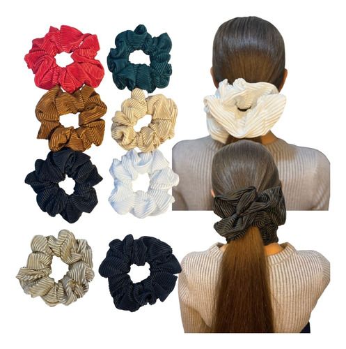 Scrunchies X2 Und Maxi Bamba Coquet Mujer  Accesorios Meloss