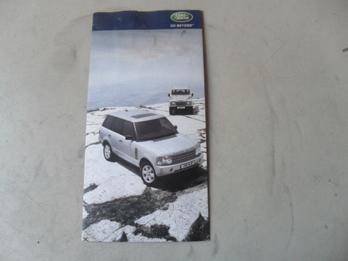 Folleto Land Rover Range Defender Discovery No Es Manual