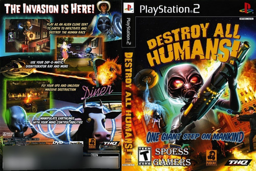 ¡Destruye a todos los humanos! 1 parche para PS2, edición de acción y aventura