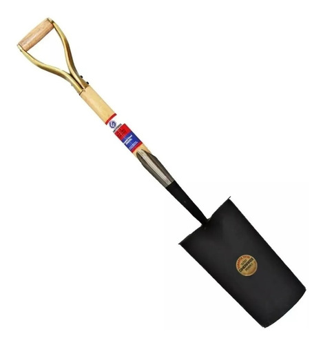 Imagen 1 de 3 de Pala De Punta Pocera Forjada Gherardi Original Cabo Madera
